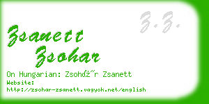 zsanett zsohar business card